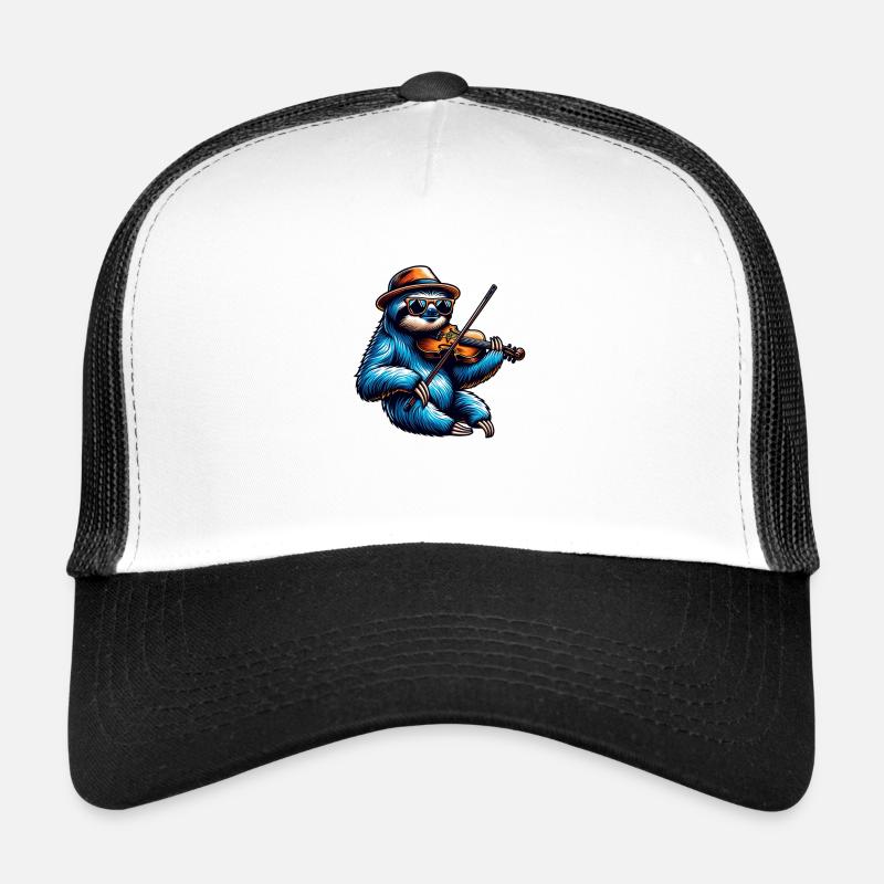 Cooler Faultier Geiger Klassische Musik Trucker Cap