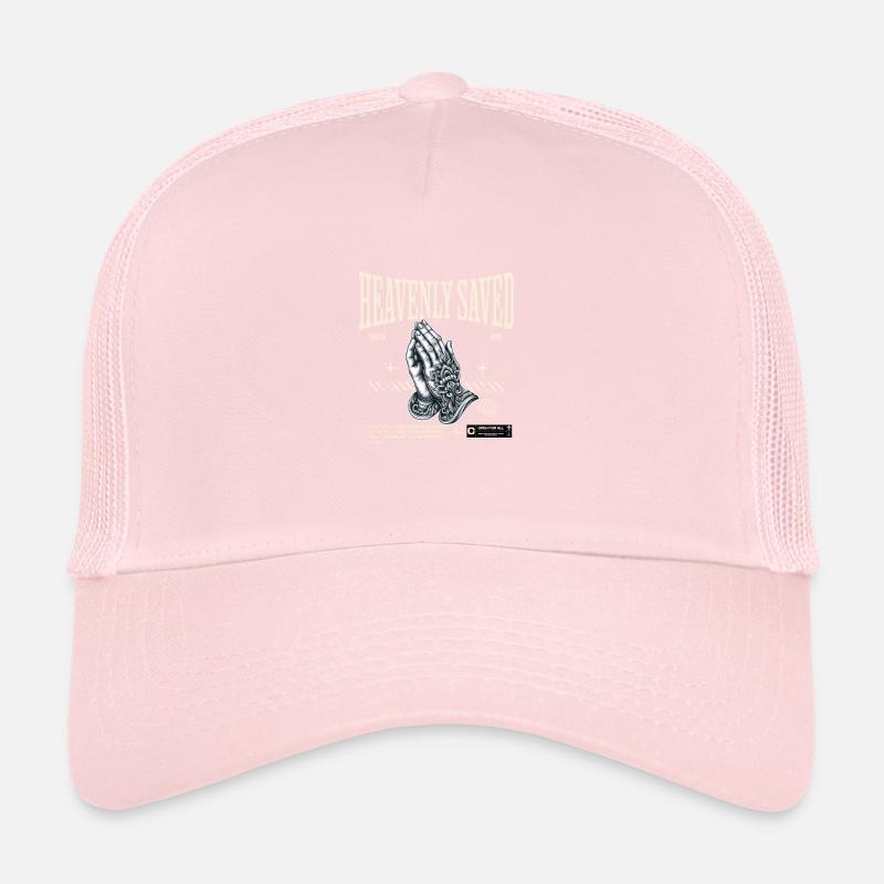 Heavenly Saved Faith Praying Jesus Christ Trucker Cap