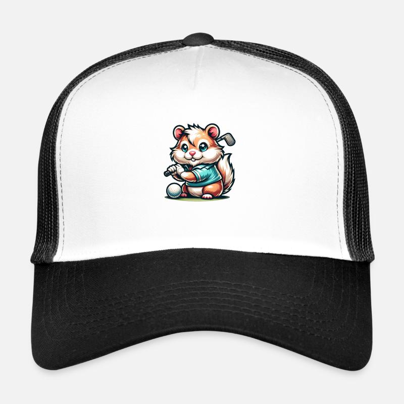 Drôle de golfeur Saint-Bernard pour les golfeurs cool Casquette trucker 