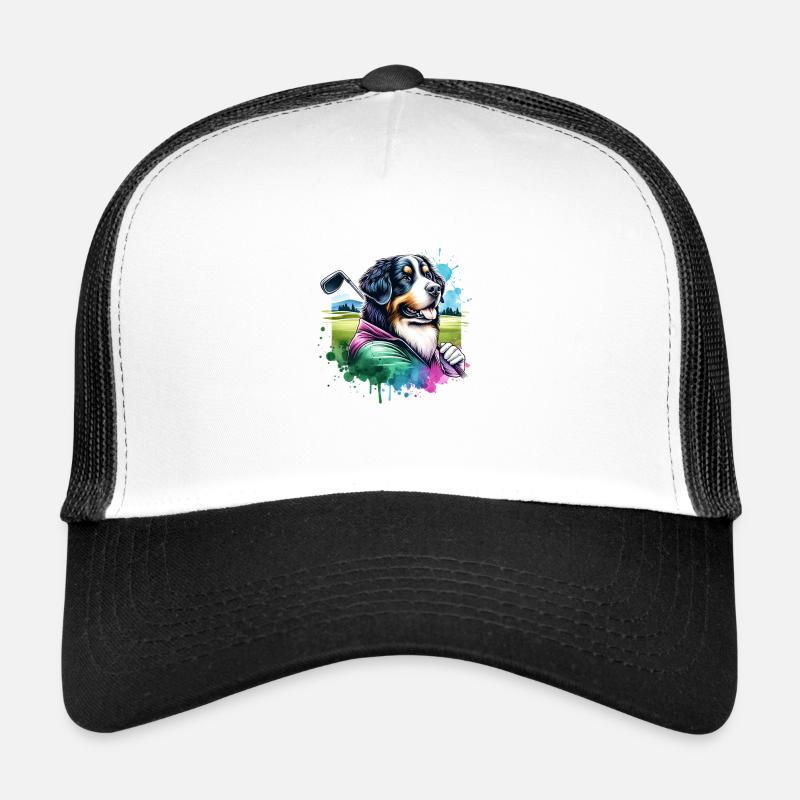 St. Bernard Funny Golf Design for Golfers Trucker Cap