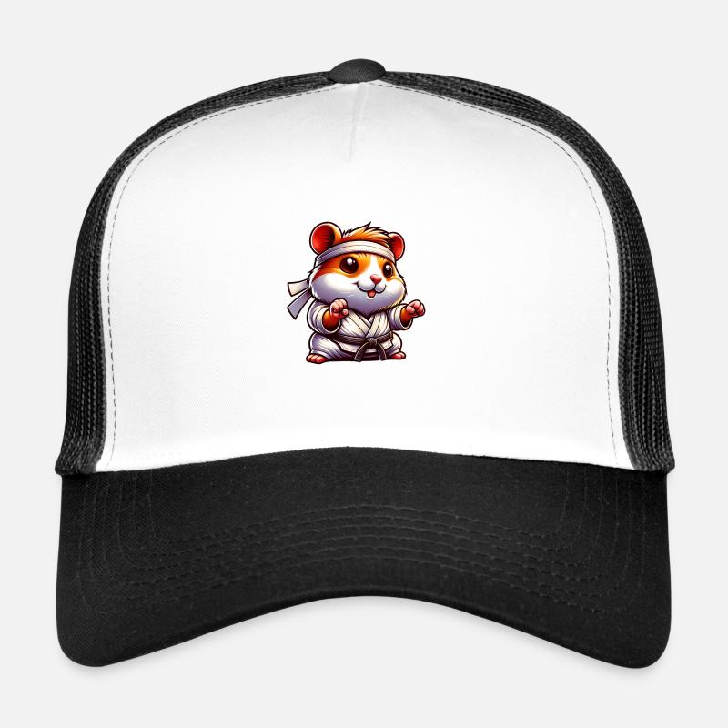 Hamster Karate Fighter in Kimono Trucker Cap