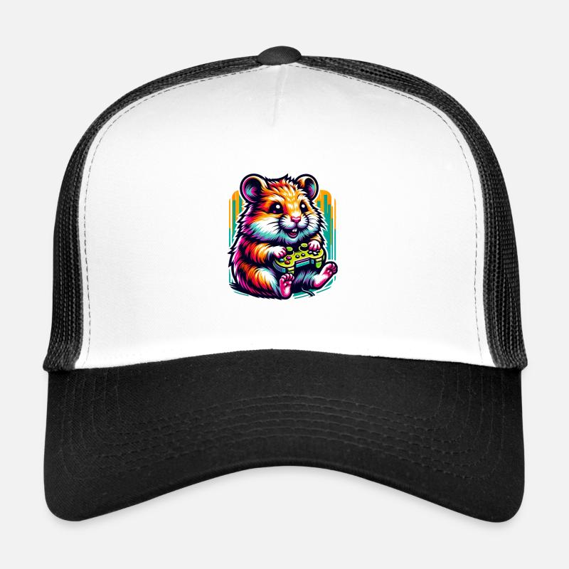 Jouer au hamster avec la manette Casquette trucker 