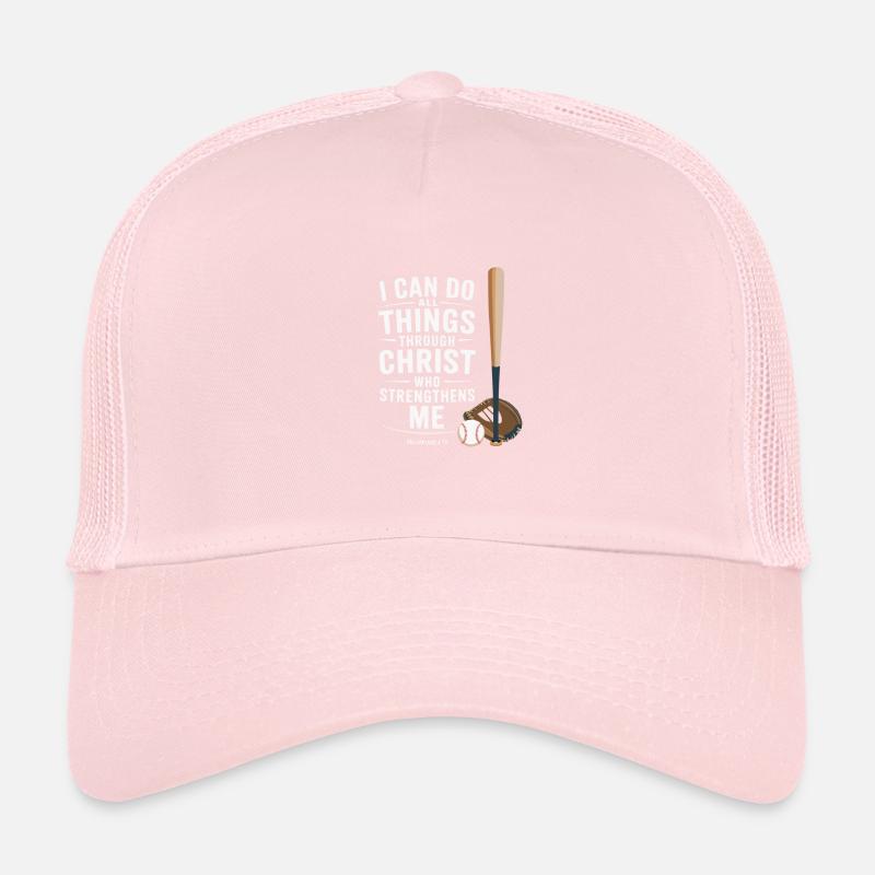 I can do everything through Christ Baseball Philippians Trucker Cap