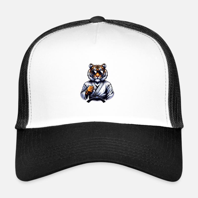 Karate Tiger Mit Sonnenbrille Trucker Cap