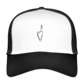 Korsika Noir - Corse - Pride Corse - Trucker Cap - Weiß/Schwarz - Vorne