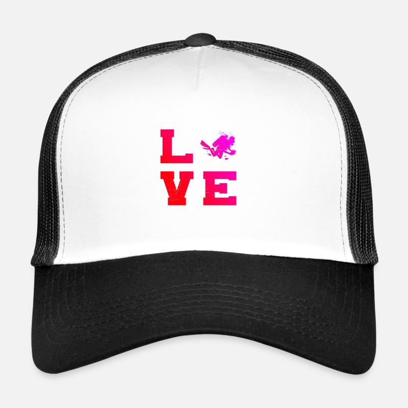 Plongée Libre Plongée Scuba Diver Scuba Taucher Casquette trucker 