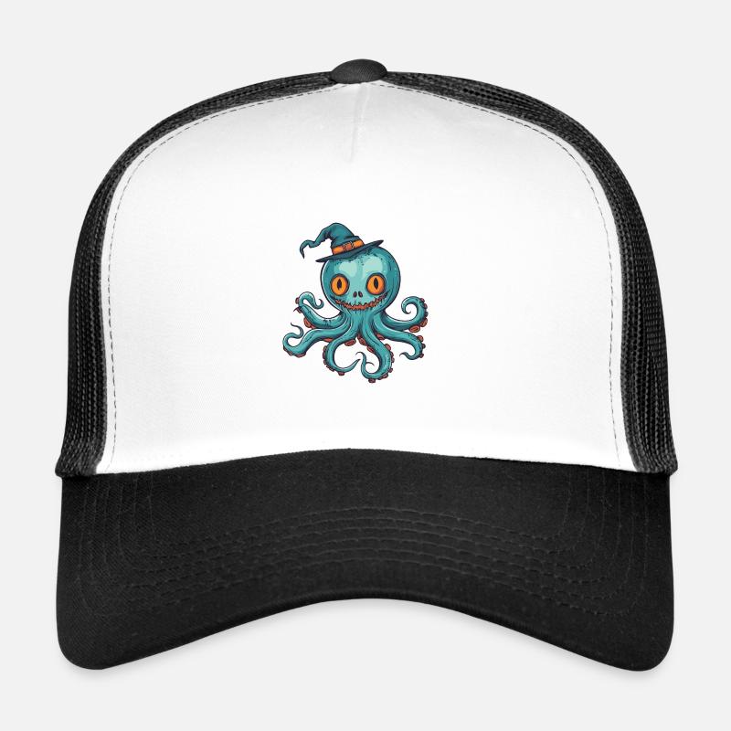 Oktopus Halloween Comic Lustig Trucker Cap