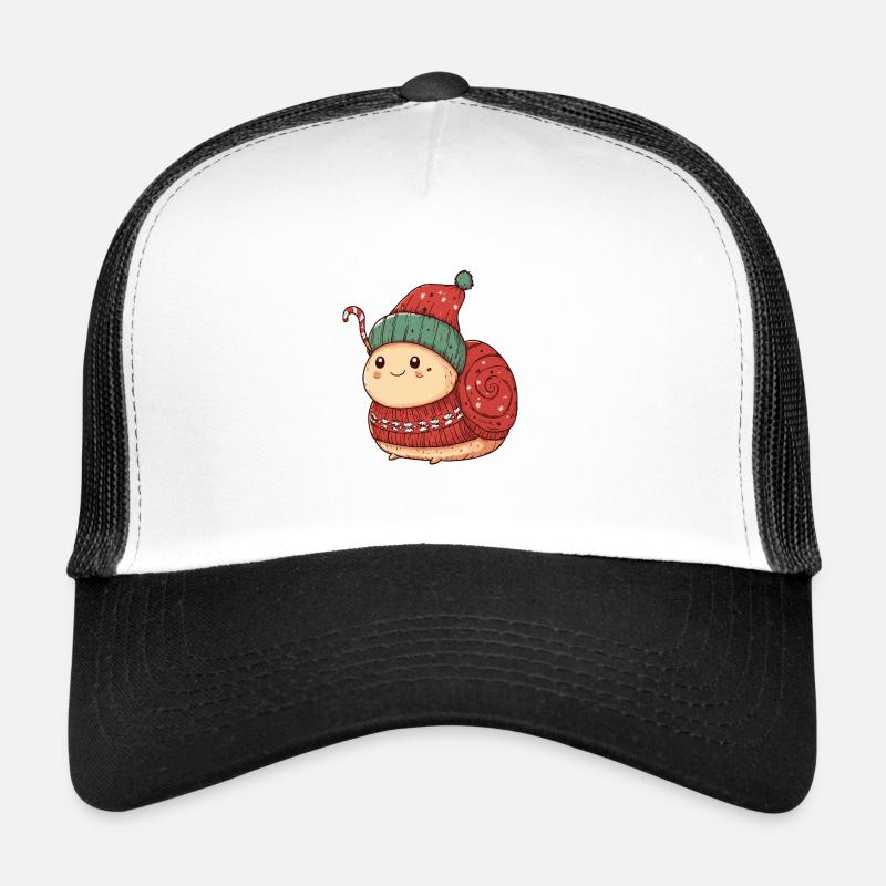 Snail Christmas Comic Trucker Cap