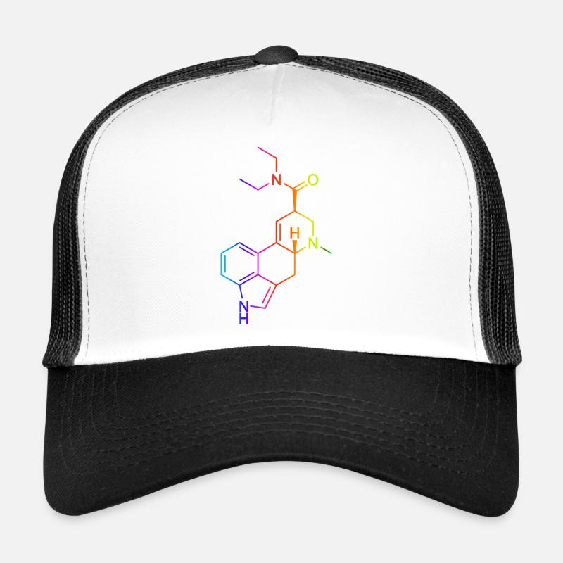 LSD Molécule Coloré Casquette trucker 