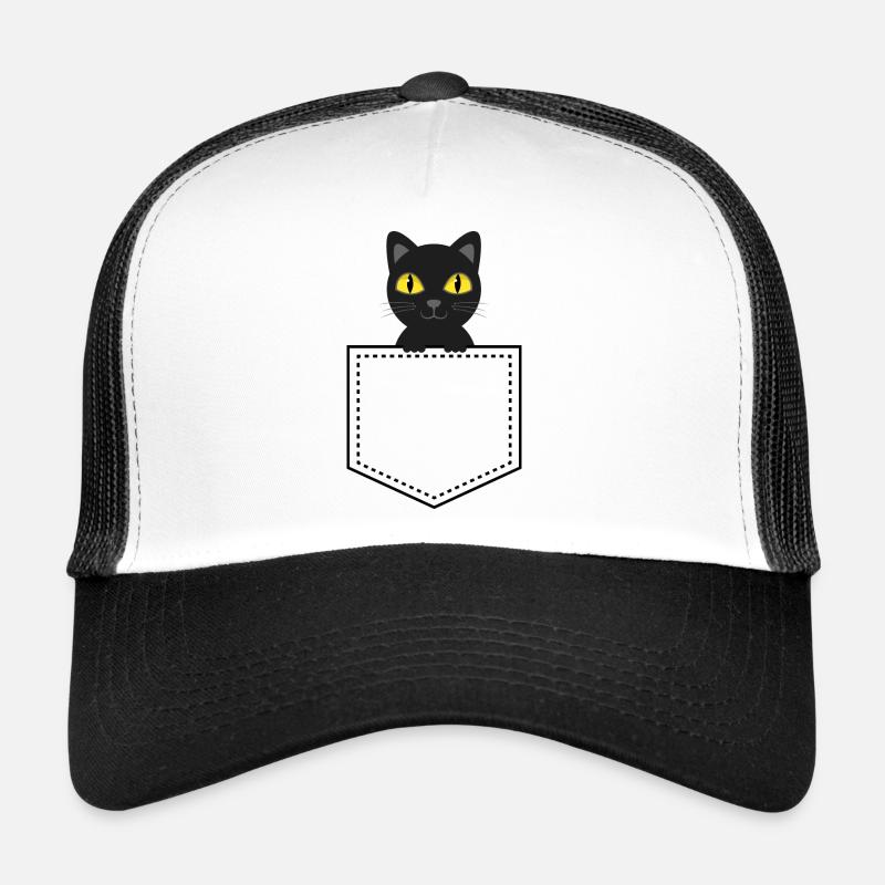 Taschentier schwarze Katze Trucker Cap