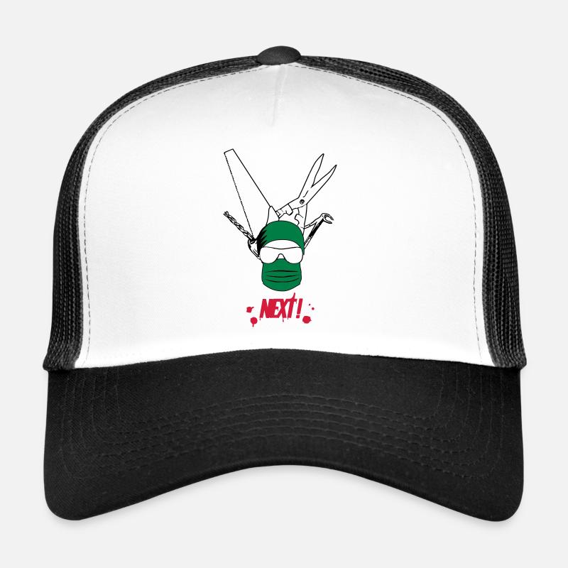 Chirurgien - Casquette trucker  - blanc/noir