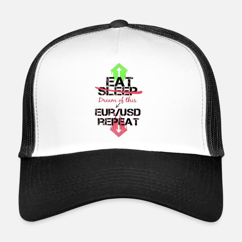 Forex stock trader gift cool sayings super - Trucker Cap - white/black