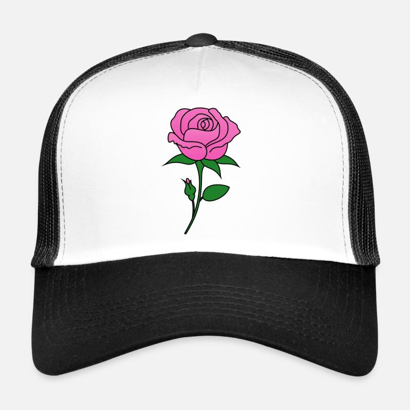 Rose pink - Trucker Cap - Weiß/Schwarz