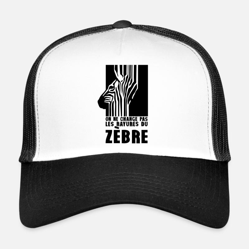 on ne change pas les rayures du zebre Casquette trucker 