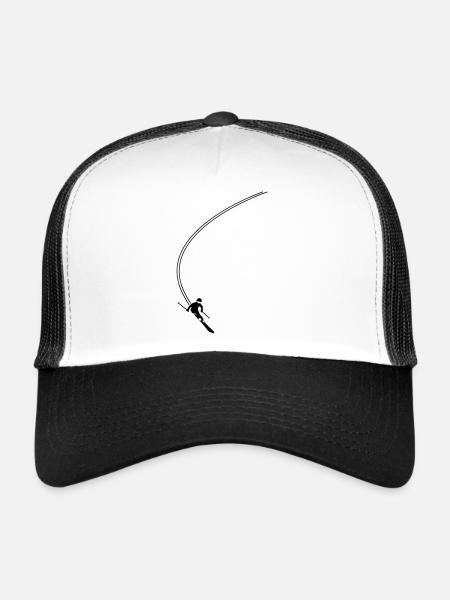 Skifahrer - Trucker Cap - Weiß/Schwarz