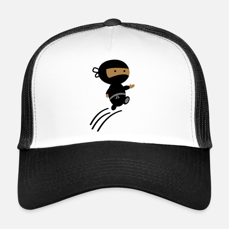 ninja - Trucker Cap - Weiß/Schwarz