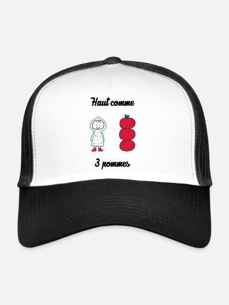 Baby - Kid - Enfant - Bébé - Kind - Child - Niño - Casquette trucker  - blanc/noir - Devant