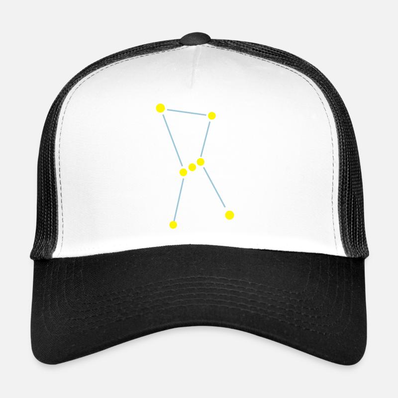 Star constellation Orion - Casquette trucker  - blanc/noir