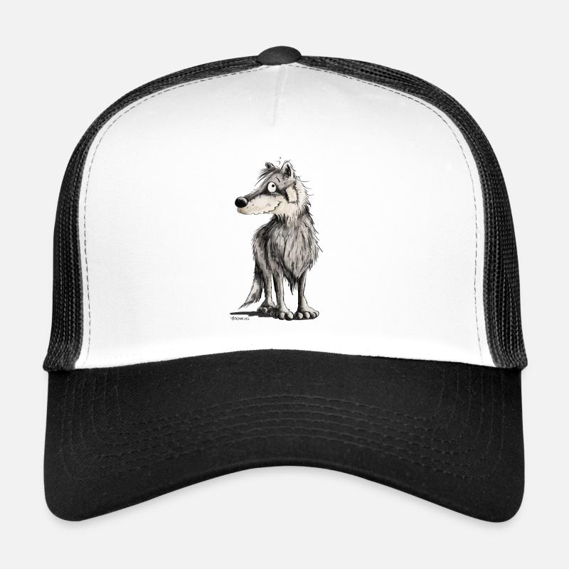 Lustiger Wolf I Comic Hund I Wölfe Trucker Cap