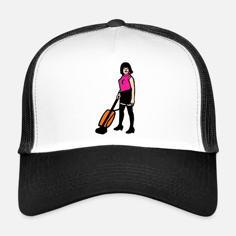 Freddy will sich befreien, Königin, Freddie # - Trucker Cap - Weiß/Schwarz