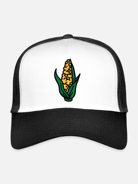 Corn corn corn cob corncob - Trucker Cap - white/black - Front