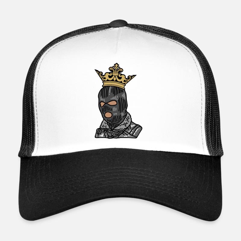 Maskierter Monarch Graff Couture - Trucker Cap - Weiß/Schwarz