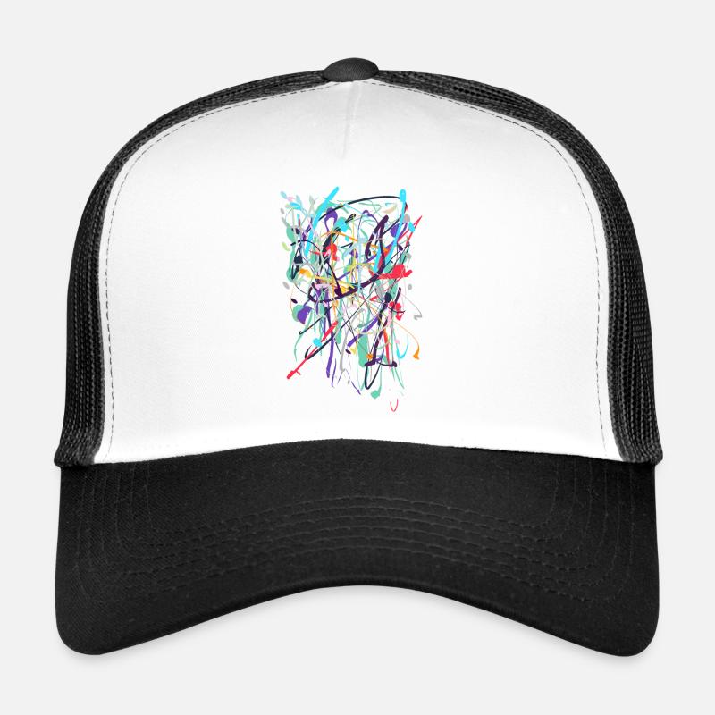 Résumé - Casquette trucker  - blanc/noir