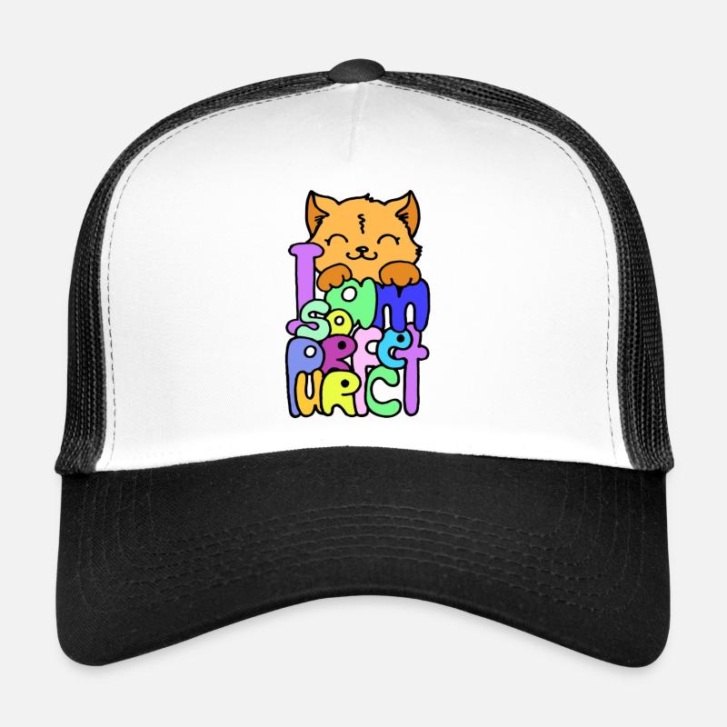 katze mit spruch Trucker Cap