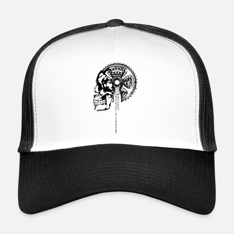 MTB Skull - Questions ? MTB is the answer ! Trucker Cap