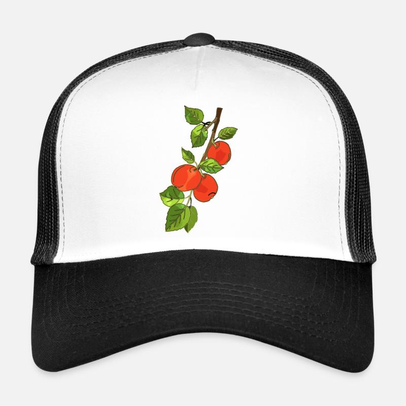 Äpfel - Trucker Cap - Weiß/Schwarz