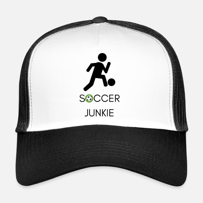 soccer junkie - Trucker Cap - Weiß/Schwarz