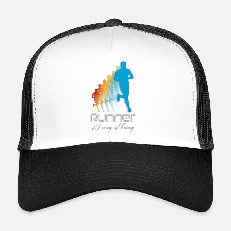 running - Trucker Cap - white/black