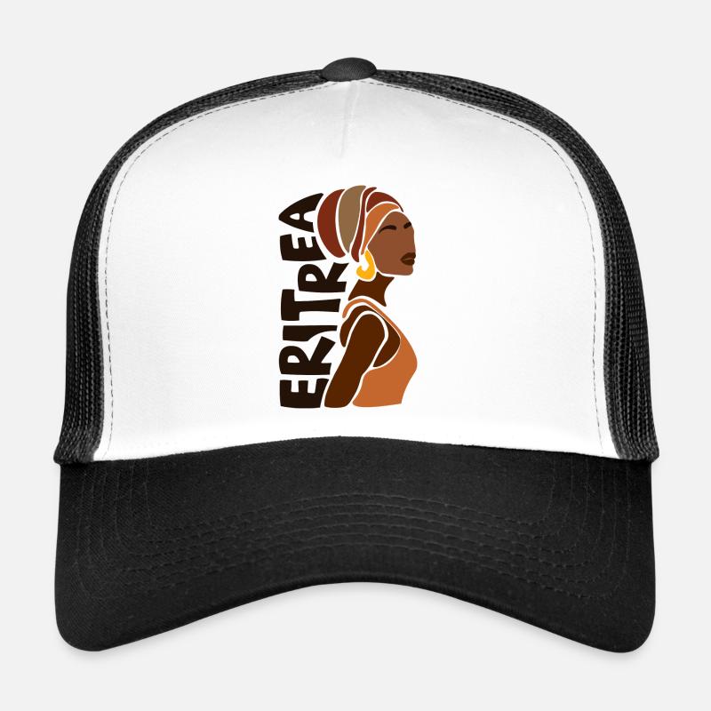 Eritrea Eritreische Flagge Asmara Black Heritage Trucker Cap