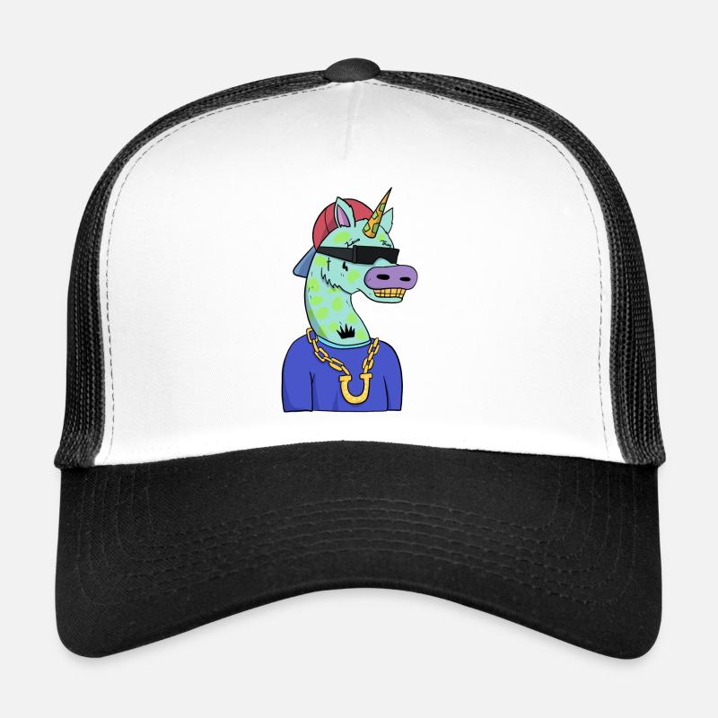 Gangster Einhorn Licorne Casquette trucker 