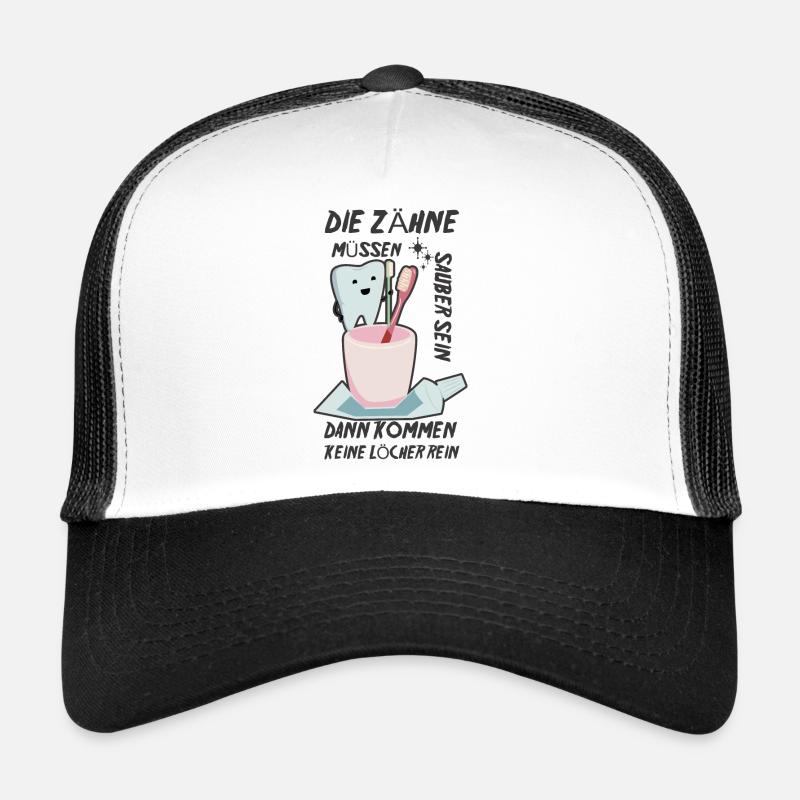 Kinderzahnarzt Spruch Trucker Cap