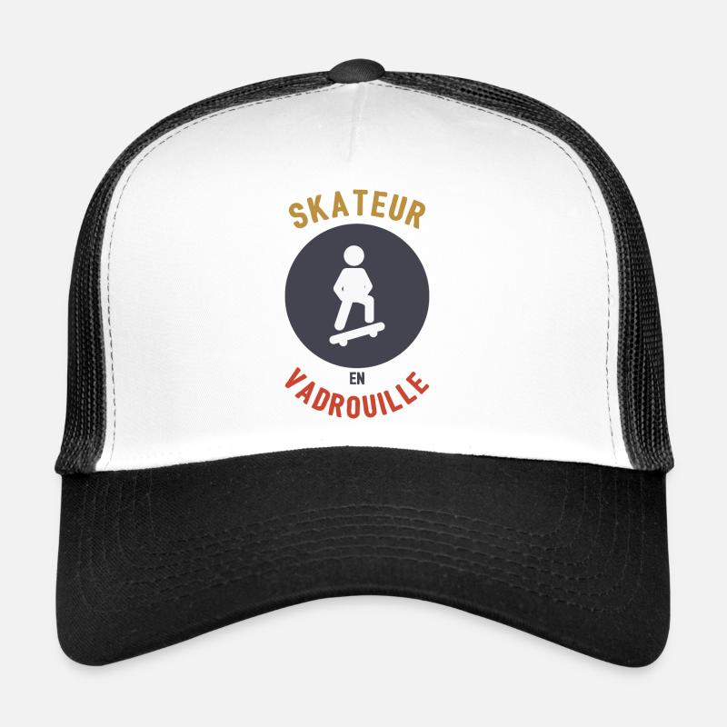Skateboarder im Mopp Trucker Cap