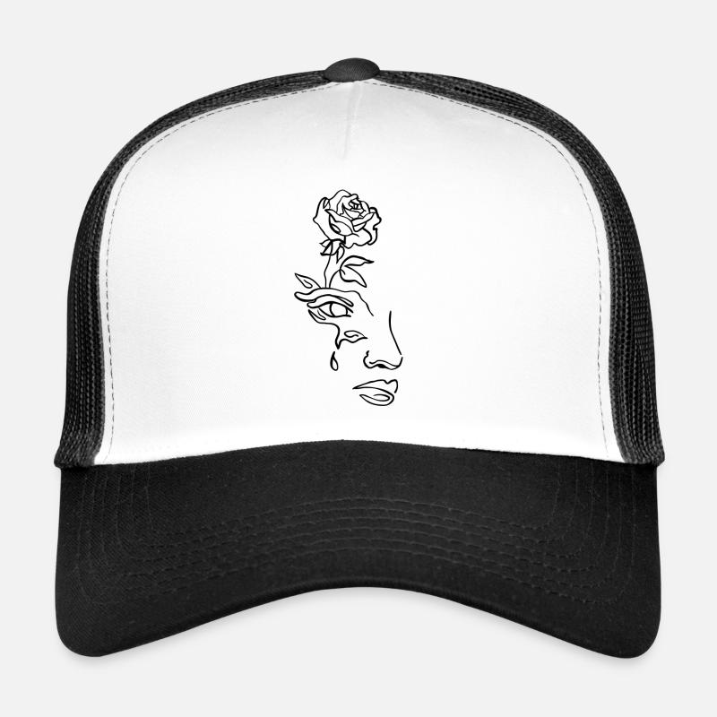 Flowerhead - Trucker Cap - Weiß/Schwarz