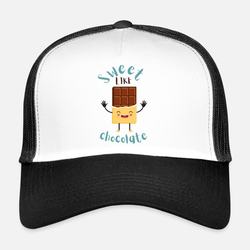 doux comme des dictons au chocolat au chocolat Casquette trucker 