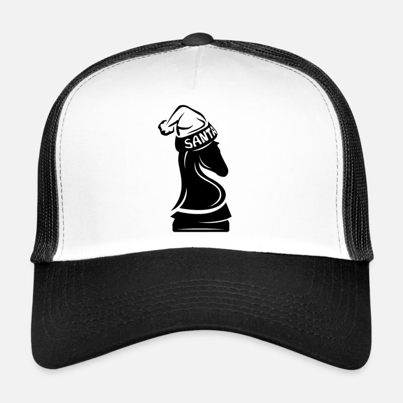 Icône du logo du symbole du cheval d’échecs Illustration graphique Casquette trucker 