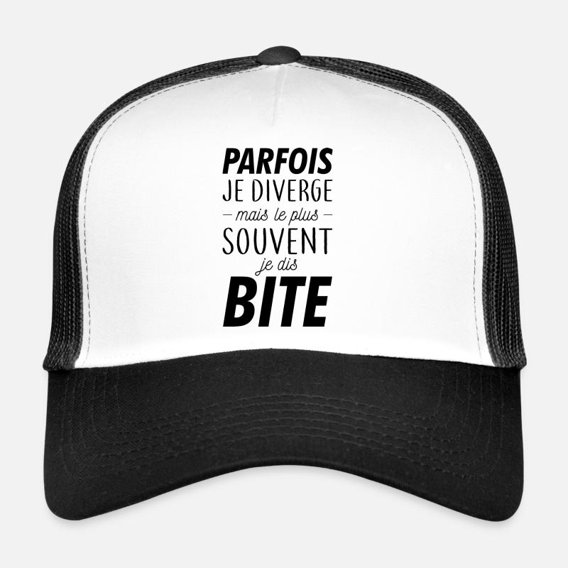 Parfois je diverge  Casquette trucker 