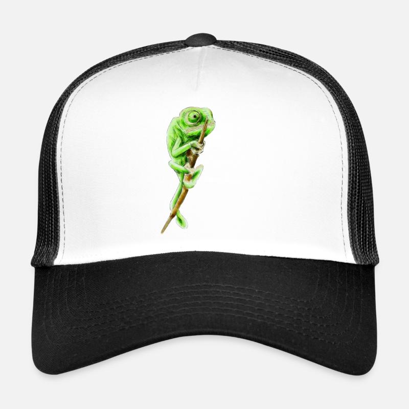 Chamäleon - Trucker Cap - Weiß/Schwarz
