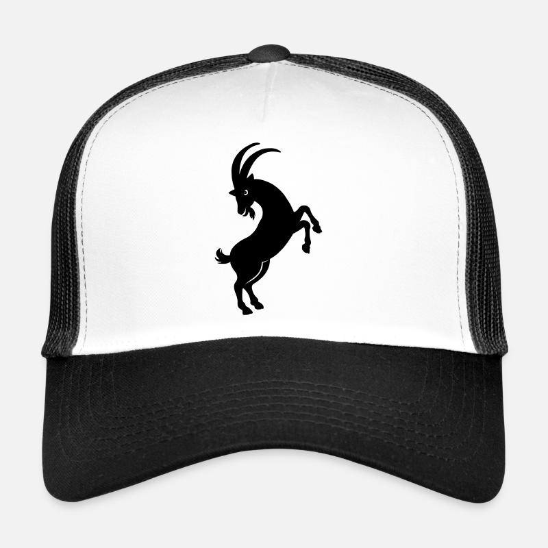 Figure d’ombre de chèvre Casquette trucker 