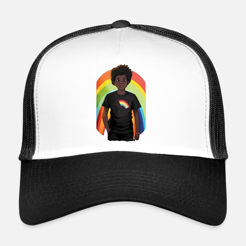 Regenbogen und Kind Trucker Cap