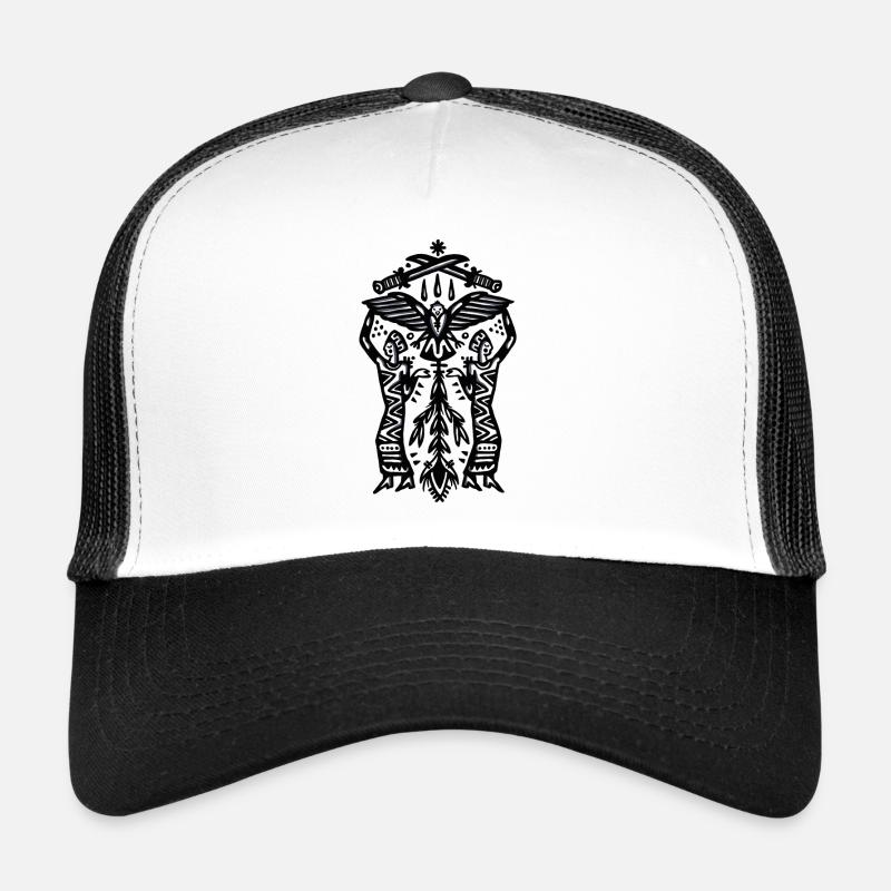 Aigle - Casquette trucker  - blanc/noir