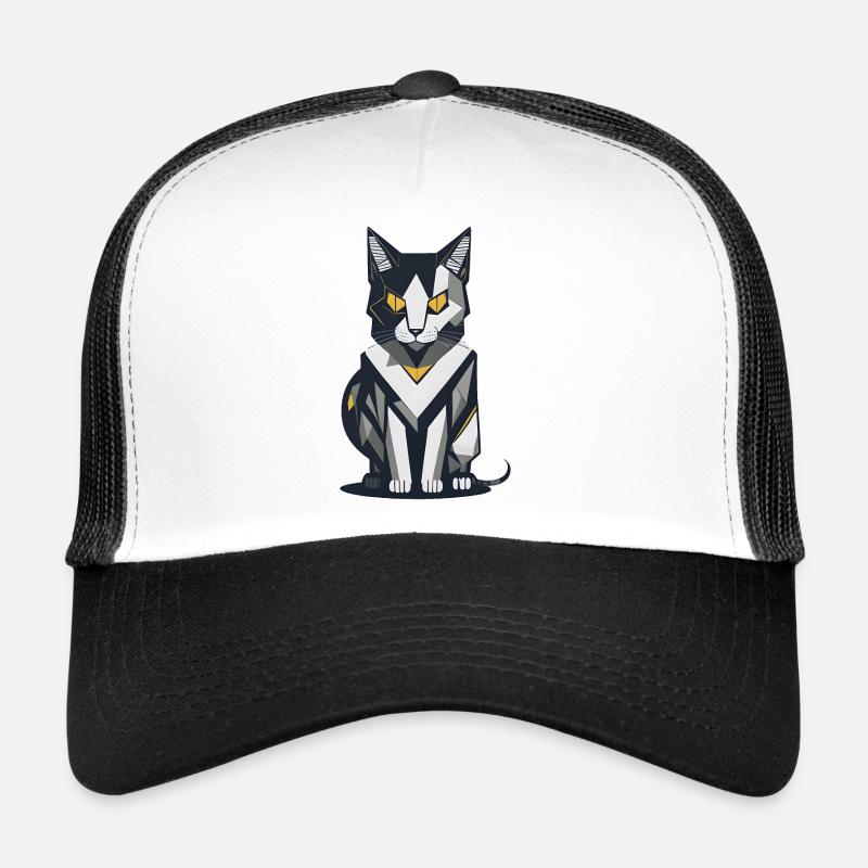 Chat minimaliste Casquette trucker 
