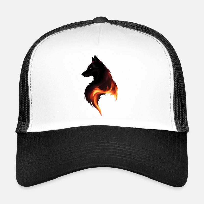 Loup en feu Casquette trucker 