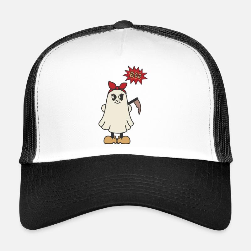 Ghost Of Disapproval - Trucker Cap - Weiß/Schwarz