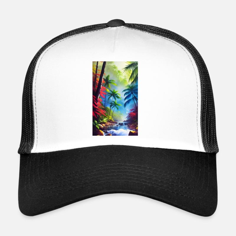 Caribbean - Trucker Cap - white/black