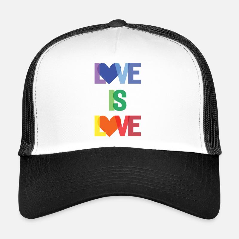 Mois de la fierté - L’amour c’est l’amour Casquette trucker 