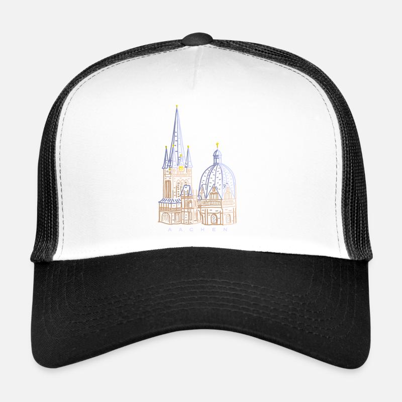 Aachener Dom, Handgezeichnet Trucker Cap
